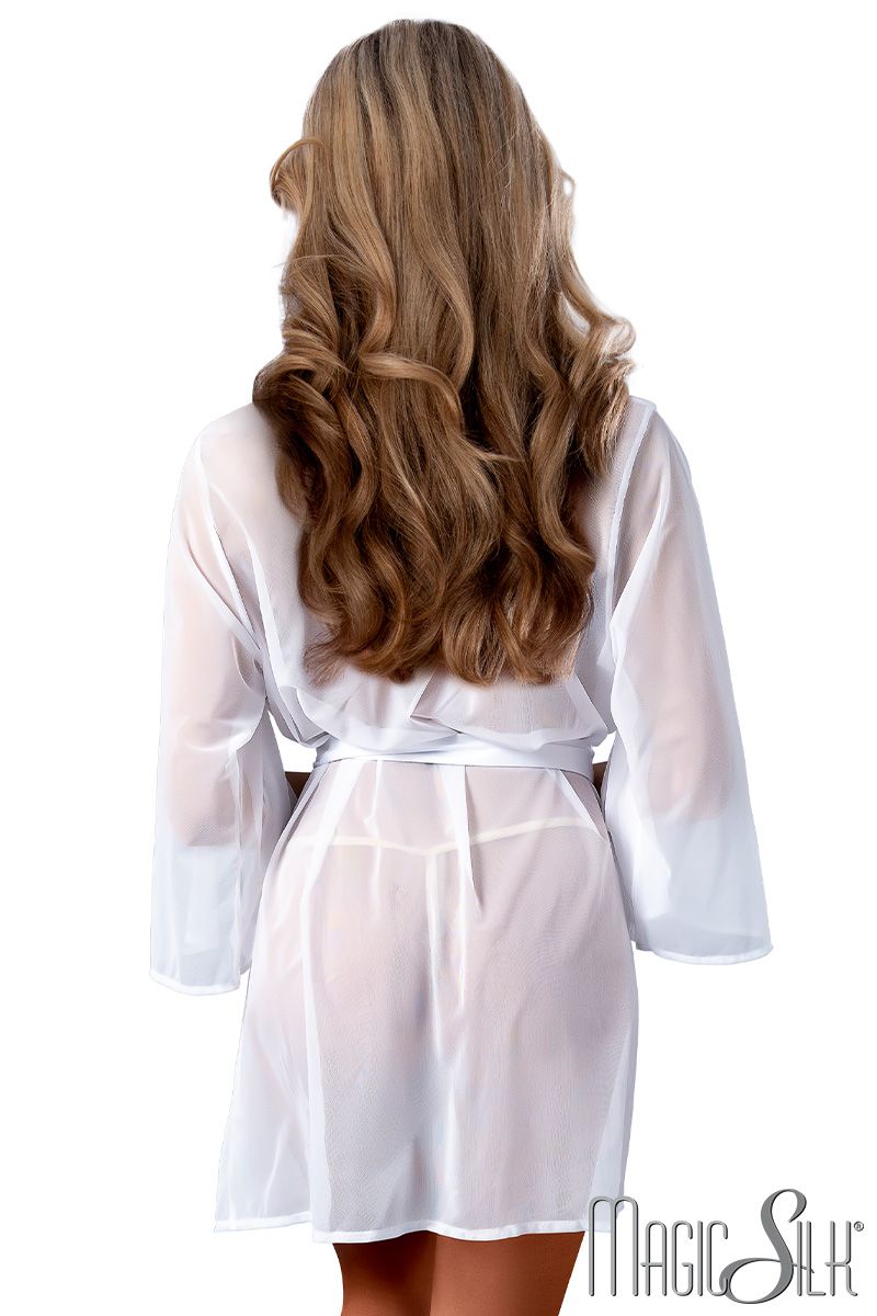 Heart Mesh Robe Exposed - Boutique Séduction