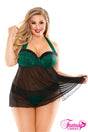 Sonia Sheer Mesh Babydoll Fantasy Lingerie - Boutique Séduction