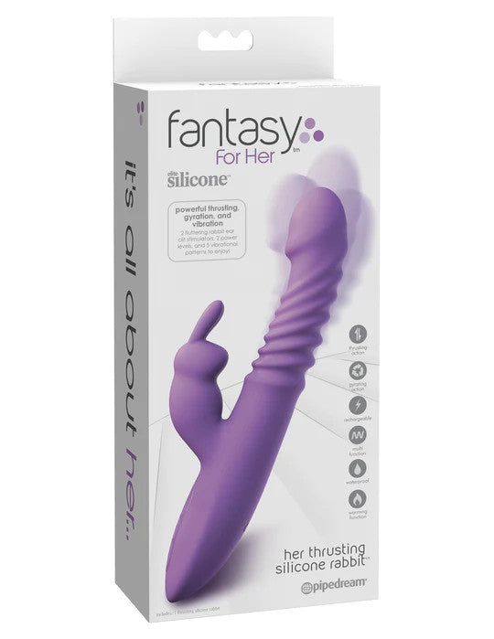 HER THRUSTING Silicone Rabbit - FANTASY FOR HER Fantasy For Her - Boutique Séduction