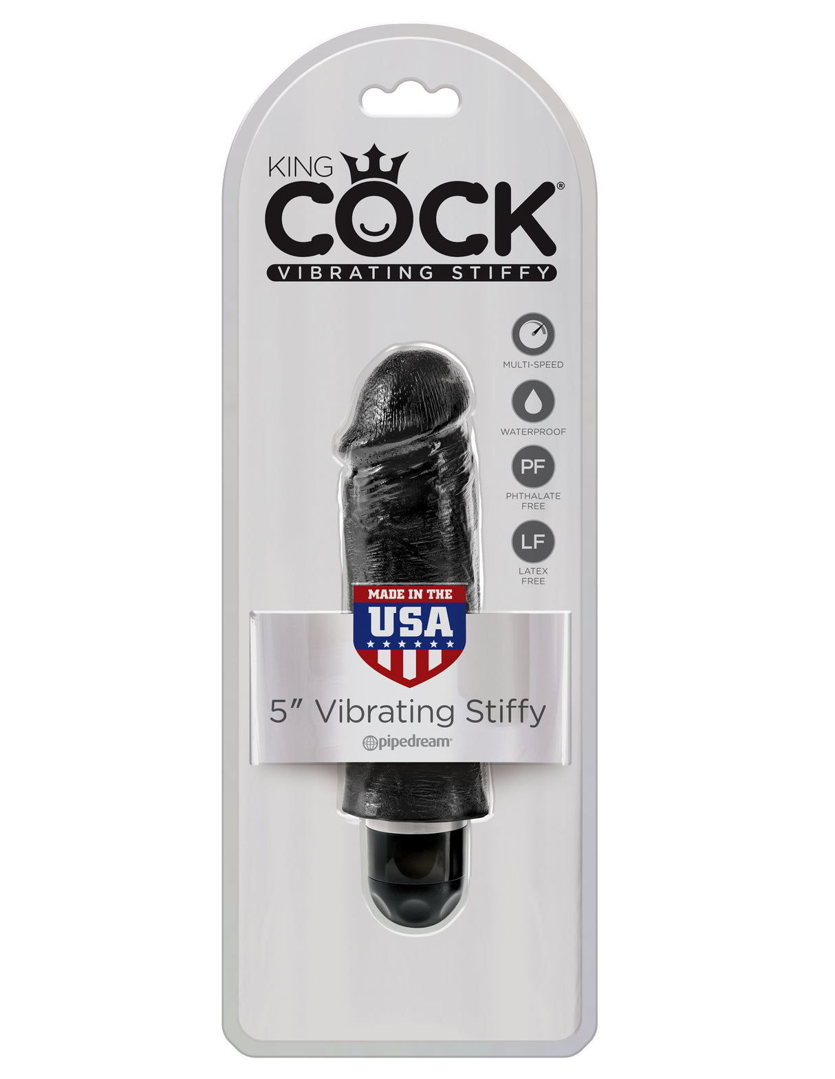 STIFFY 5 inch Vibrating Dildo King Cock - Boutique Séduction
