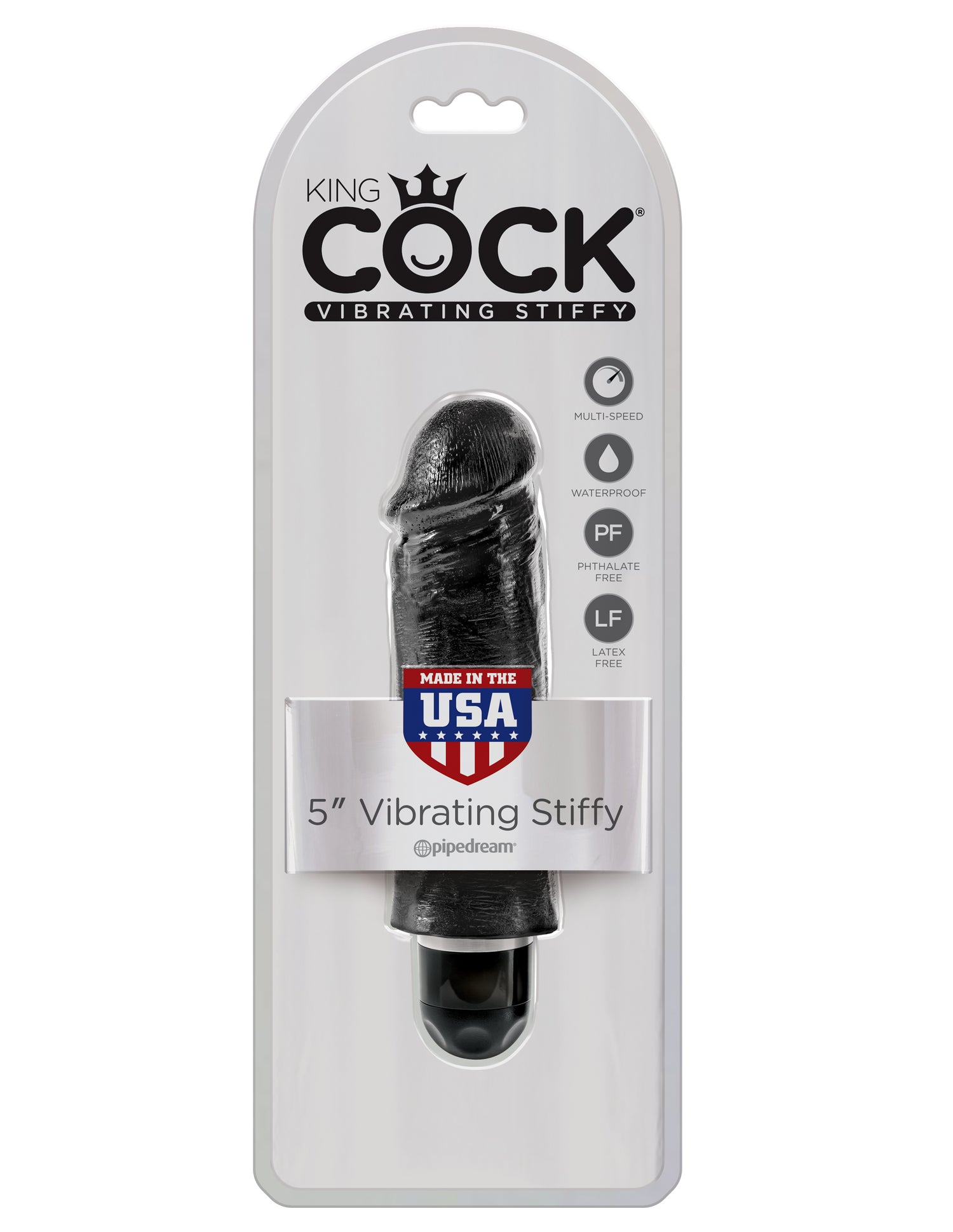 STIFFY 5 inch Vibrating Dildo King Cock - Boutique Séduction