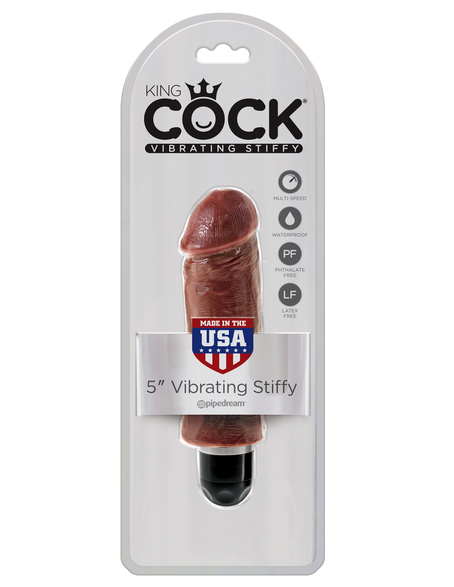 STIFFY 5 inch Vibrating Dildo King Cock - Boutique Séduction