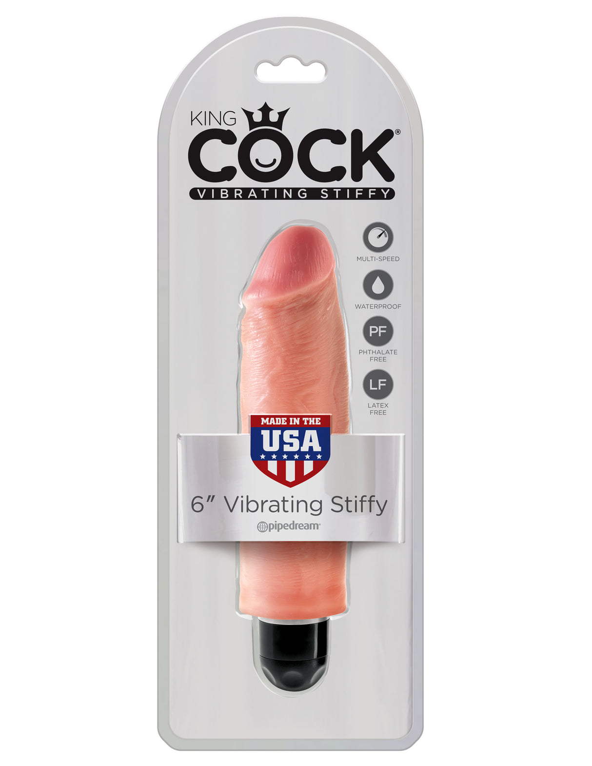 STIFFY 6 inch Vibrating Dildo King Cock - Boutique Séduction