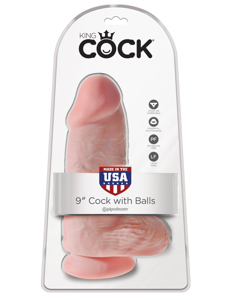 CHUBBY 9 inches Cock with Balls King Cock - Boutique Séduction