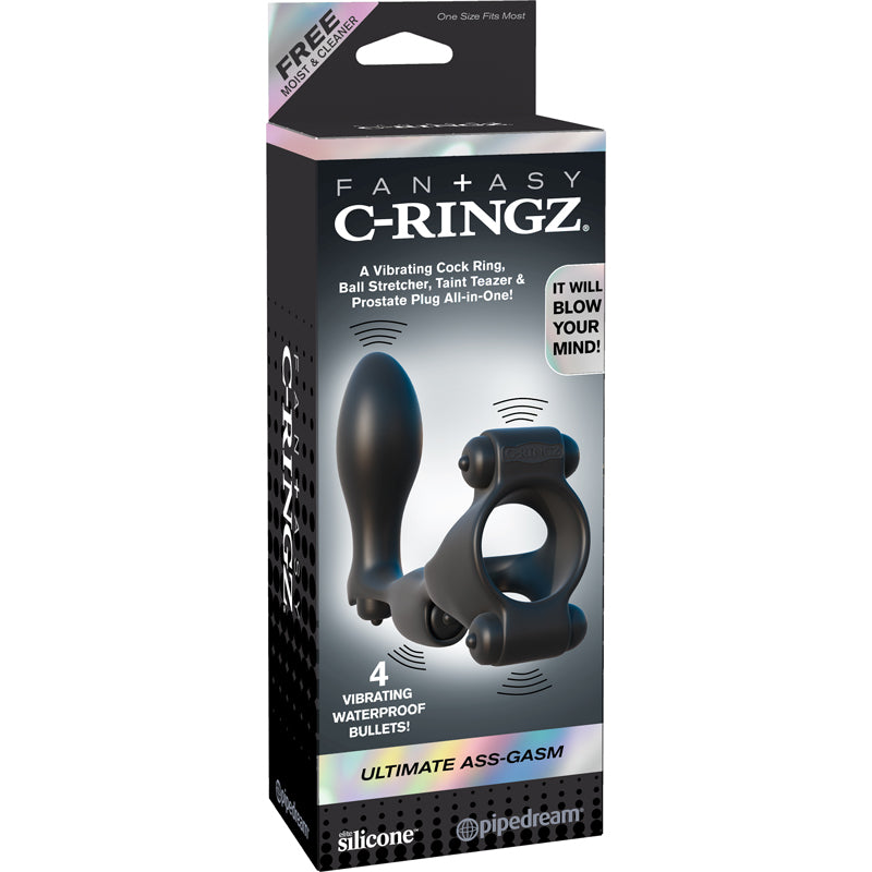Ultimate Ass-Gasm Cock Ring & Prostate Plug FANTASY C-Ringz - Boutique Séduction