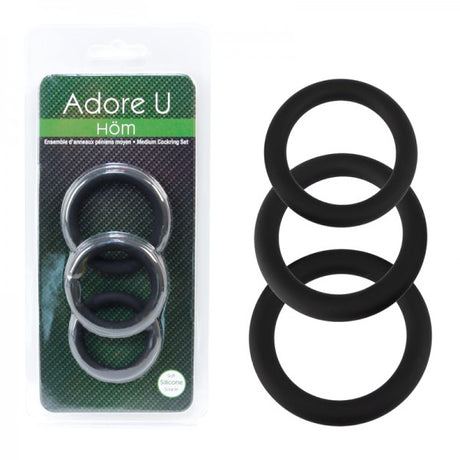 Medium Cockring Set Adore U - Höm - Boutique Séduction