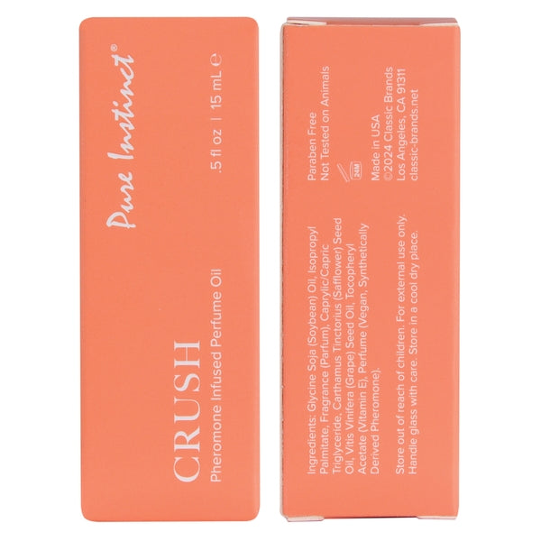 CRUSH Pheromone Infused Perfume Oil Pure Instinct - Boutique Séduction