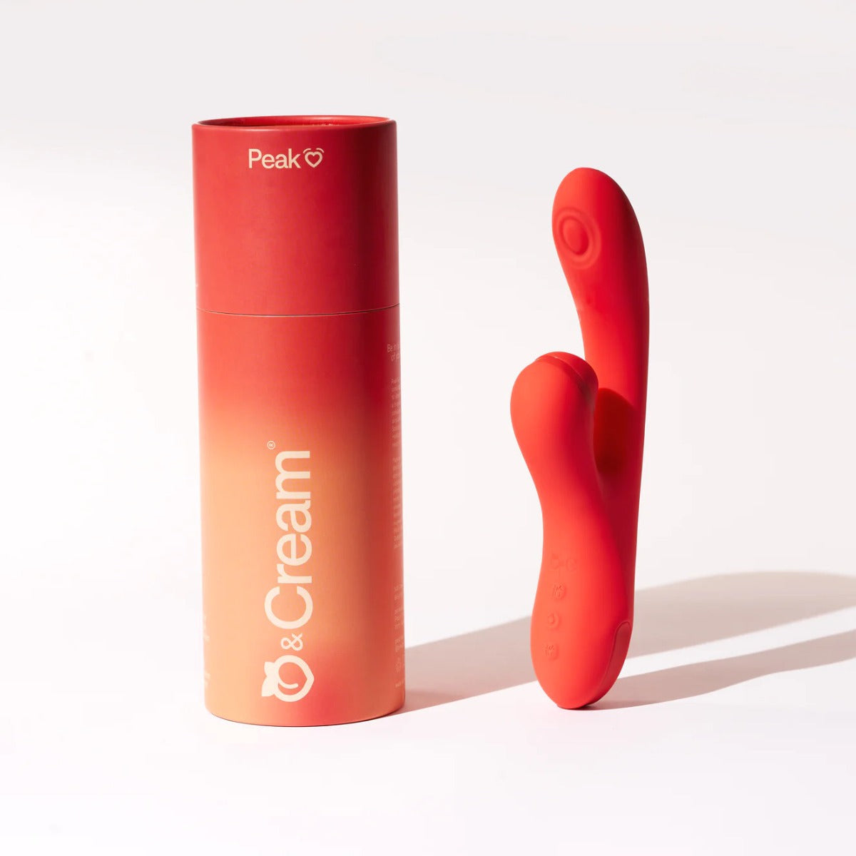 Peak Double Stimulation Vibrator Peach & Cream - Boutique Séduction