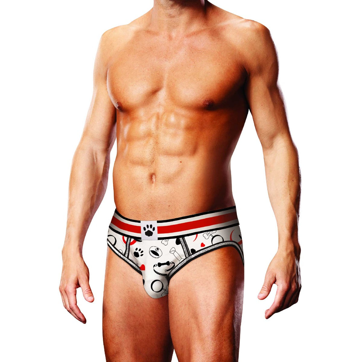 Puppie Print Open Brief Prowler - Boutique Séduction