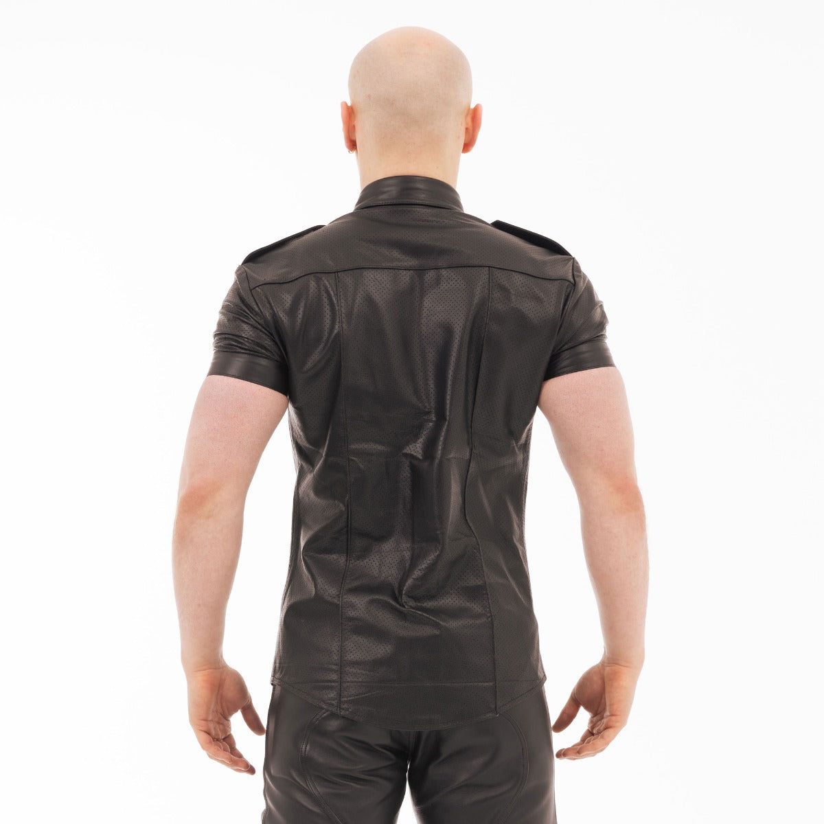 Punch Hole Leather Shirt Prowler - Boutique Séduction