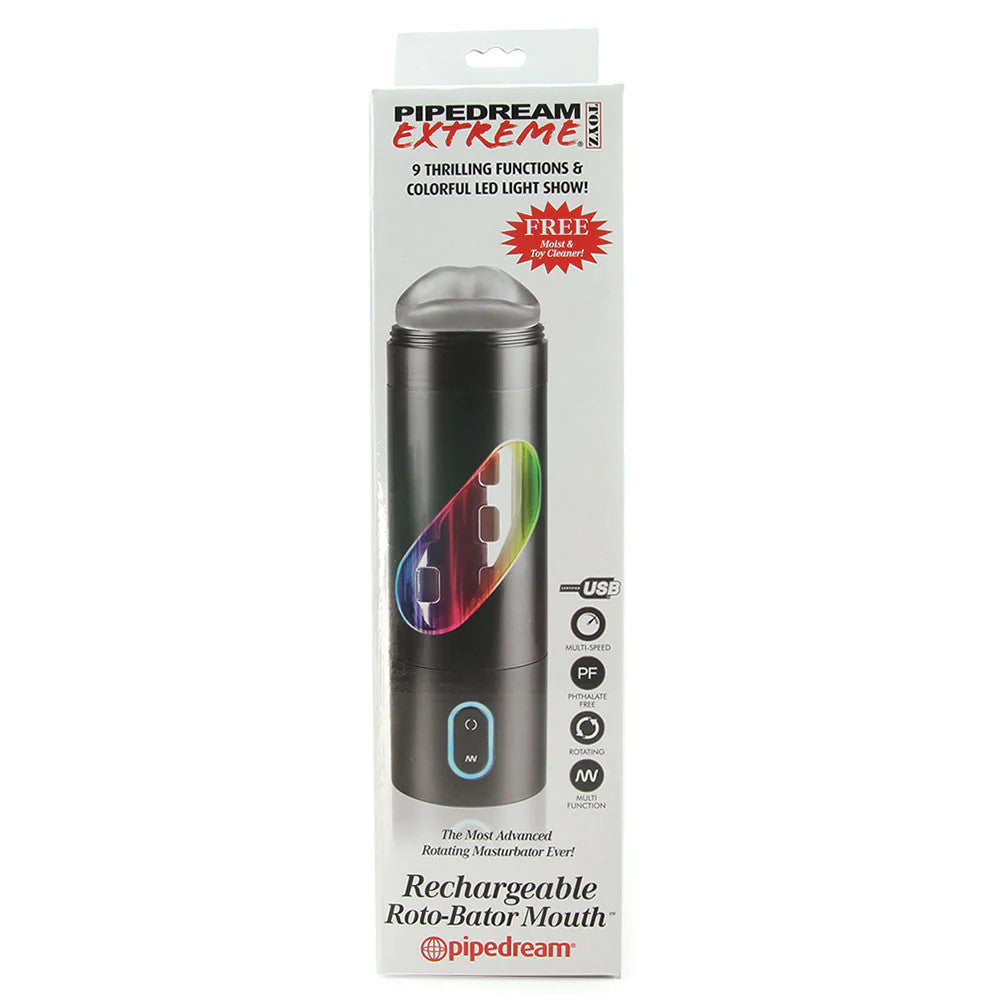 Masturbator - Rechargeable Roto-Bator - Extreme - Mouth Pipedream Extreme Toyz - Boutique Séduction