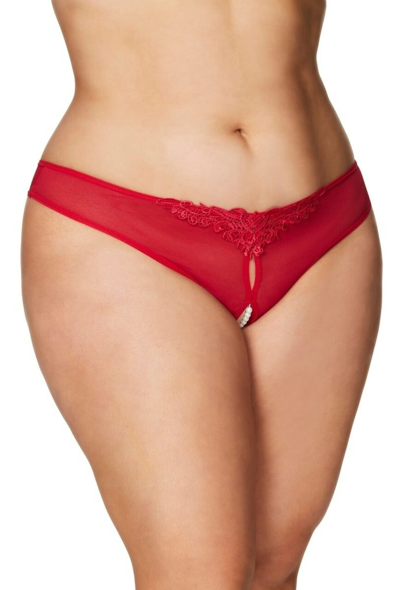 Paradise Lace Pearl Thong Oh La La Cheri - Boutique Séduction