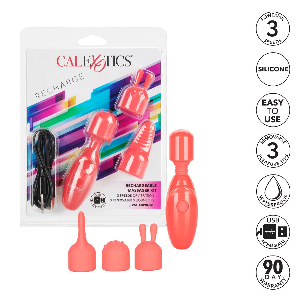 Rechargeable Massager Kit Calexotics - Boutique Séduction