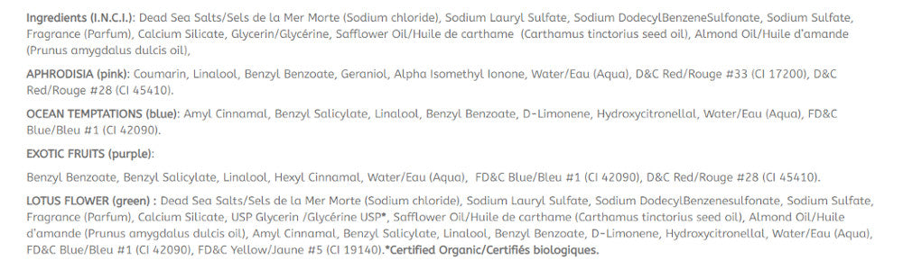 Oriental Crystals Dead Sea Salts Shunga - Boutique Séduction