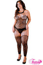 Strappy Halter Bodystocking Fantasy Lingerie - Boutique Séduction