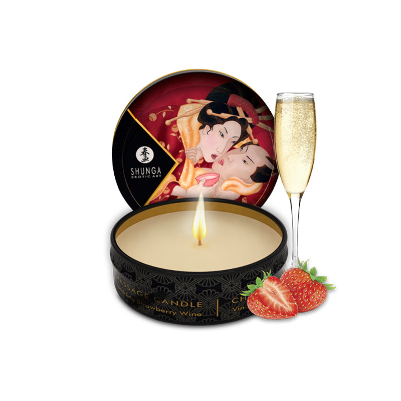 GEISHA'S Secrets Collection Sparkling Strawberry Wine Shunga - Boutique Séduction