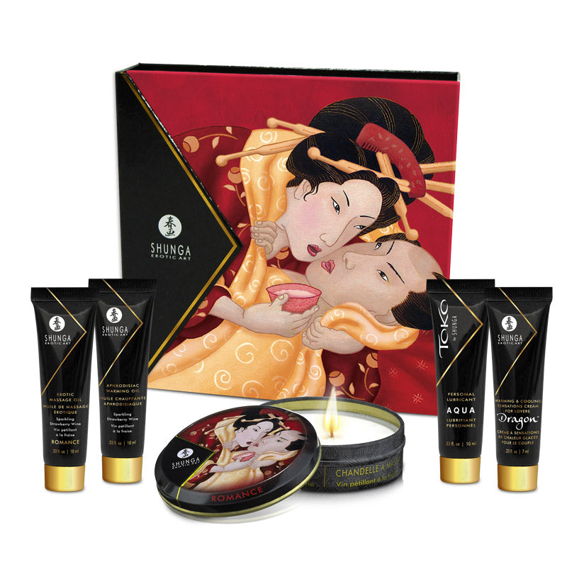 GEISHA'S Secrets Collection Sparkling Strawberry Wine Shunga - Boutique Séduction