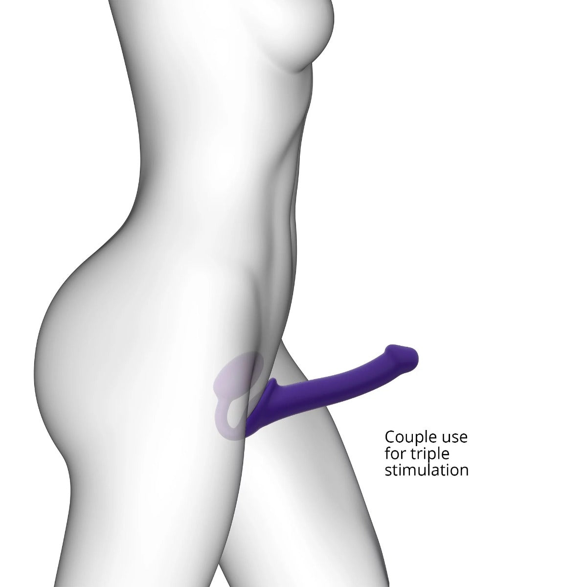 Silicone Bendable Strapless Strap-on Strap-on-me - Boutique Séduction