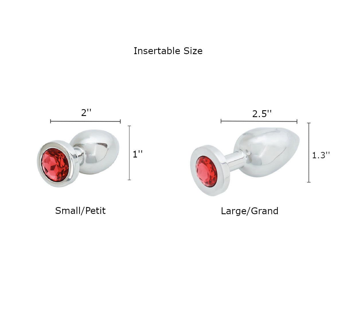 Stainless Steel Butt Plug Adore U - Anal Luxure - Boutique Séduction