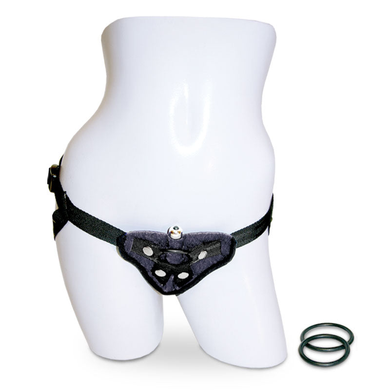 Vibrating Velvet Harness Black the Sportsheet - Boutique Séduction