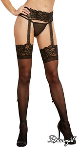 Sheer Suspender Pantyhose Dreamgirl International - Boutique Séduction