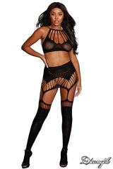 2Pc Suspender Bodystocking Set - DREAMGIRL Dreamgirl International - Boutique Séduction