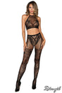 2Pc Lace Embroidery Bodystocking Set - DREAMGIRL Dreamgirl International - Boutique Séduction