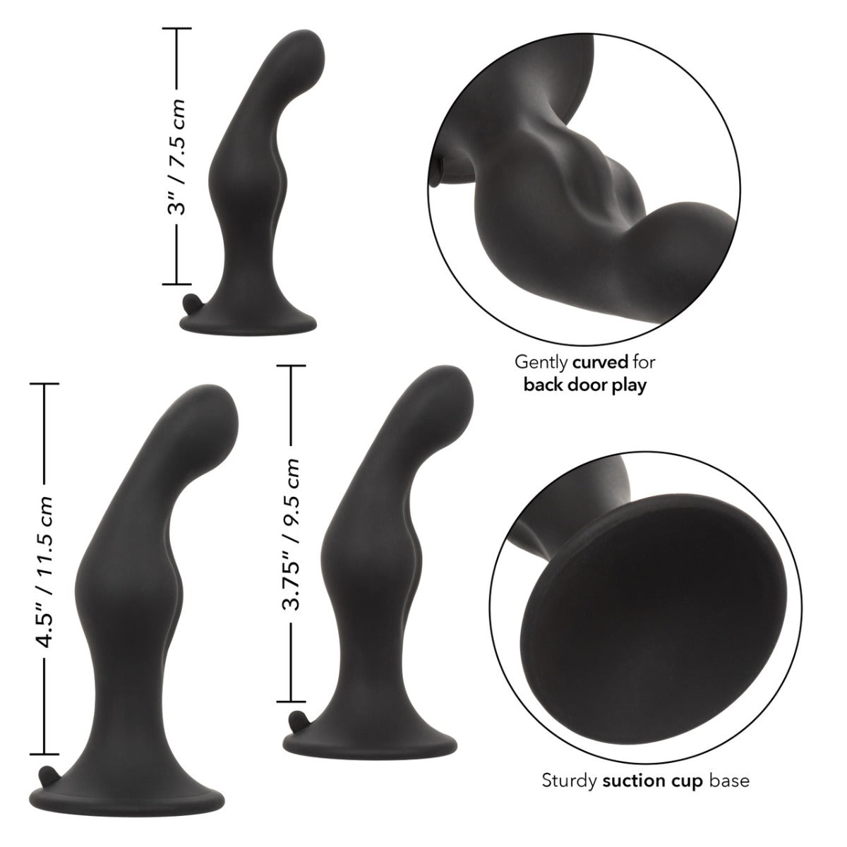 Kit Dildo Anal - Silicone Anal Ripple - Calexotics Calexotics - Boutique Séduction