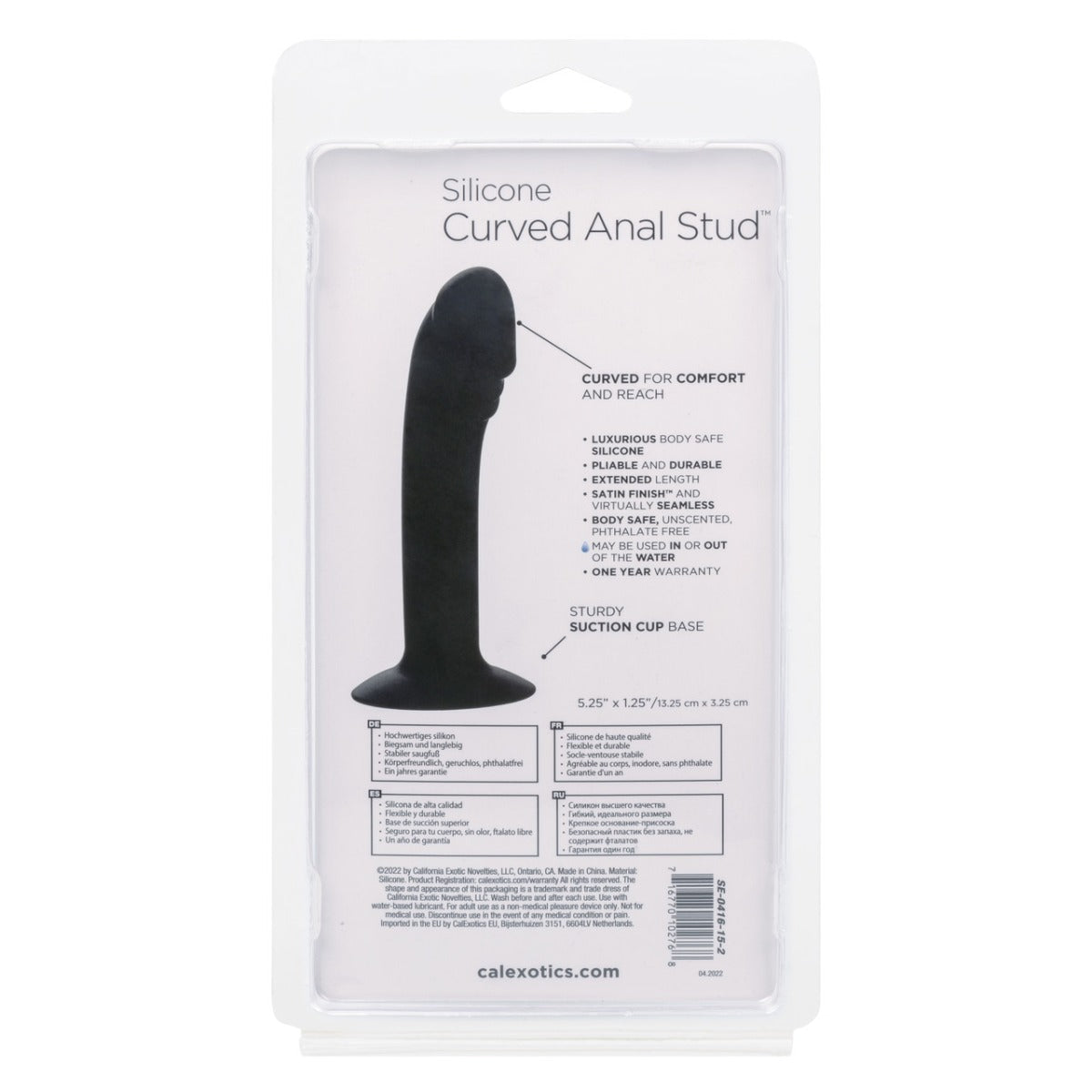 Dildo Anal - Silicone Curved Anal Stud - Calexotics Calexotics - Boutique Séduction