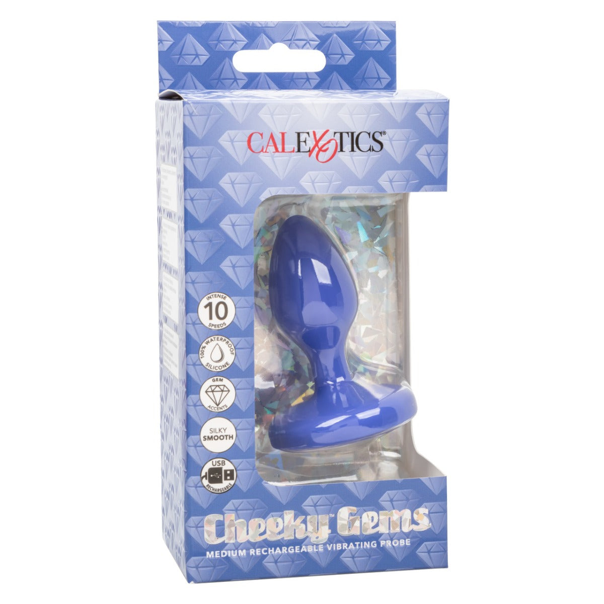 CHEEKY GEMS Rechargeable Vibrating Probe - CALEXOTICS Cheeky - Boutique Séduction