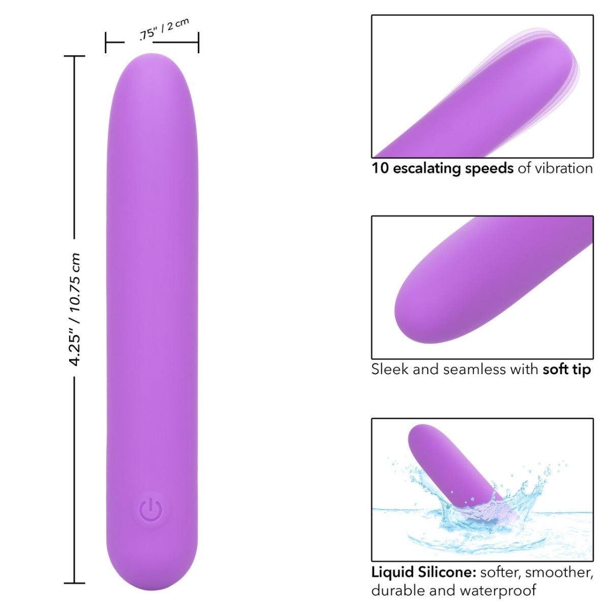 MINI VIBE Liquid Silicone - BLISS - Purple Bliss - Boutique Séduction