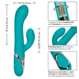 Double Stimulation Vibrator - Enchanted Lover - Turquoise Calexotics - Boutique Séduction