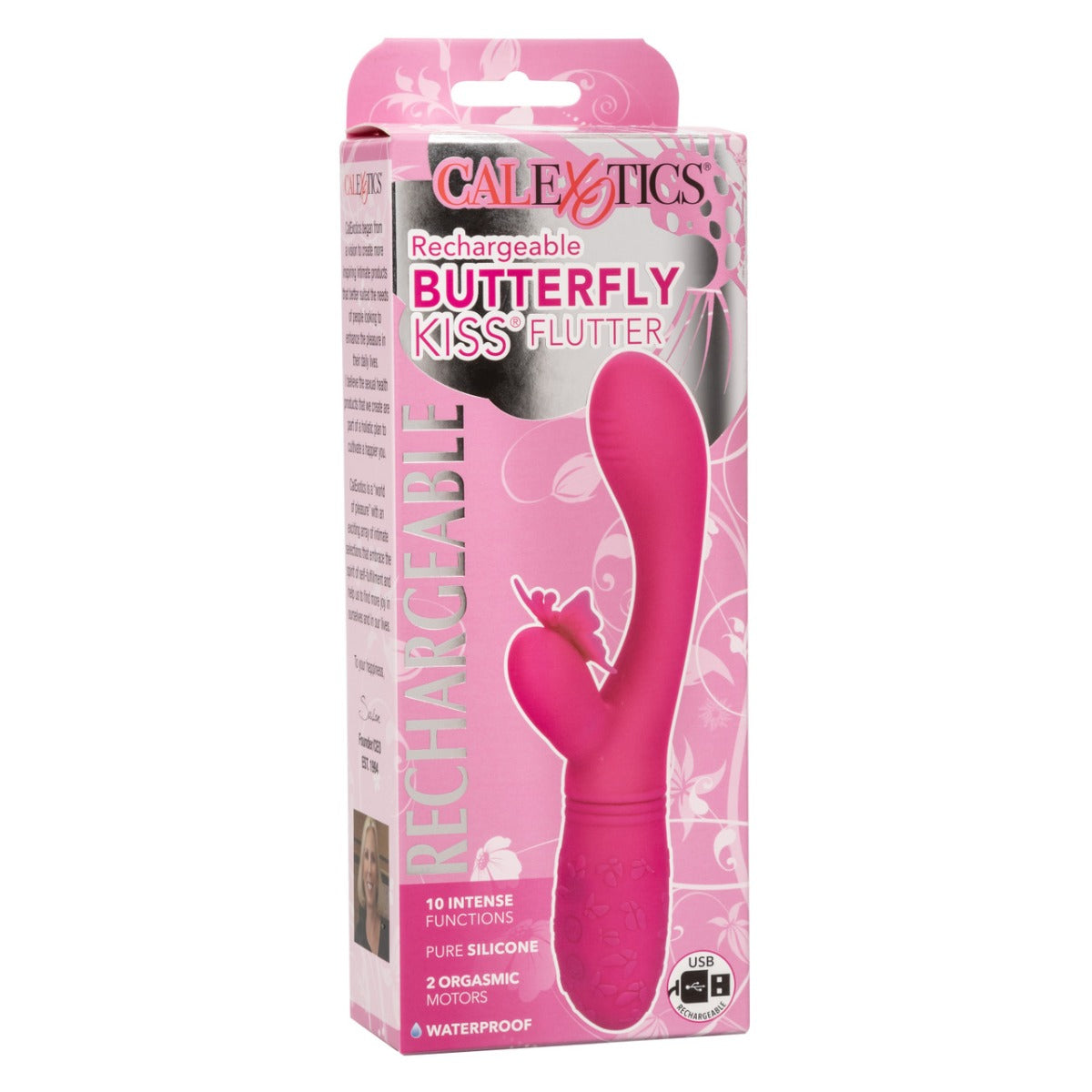 BUTTERFLY KISS FLUTTER Dual Stimulation Vibrator - CALEXOTICS Butterfly Kiss - Boutique Séduction