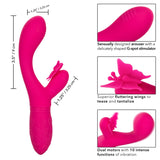 BUTTERFLY KISS FLUTTER Dual Stimulation Vibrator - CALEXOTICS Butterfly Kiss - Boutique Séduction