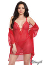 Babydoll with Mesh Robe Dreamgirl International - Boutique Séduction