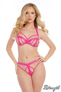 2Pcs Cage-like Set with High-waisted Thong - DREAMGIRL Dreamgirl International - Boutique Séduction