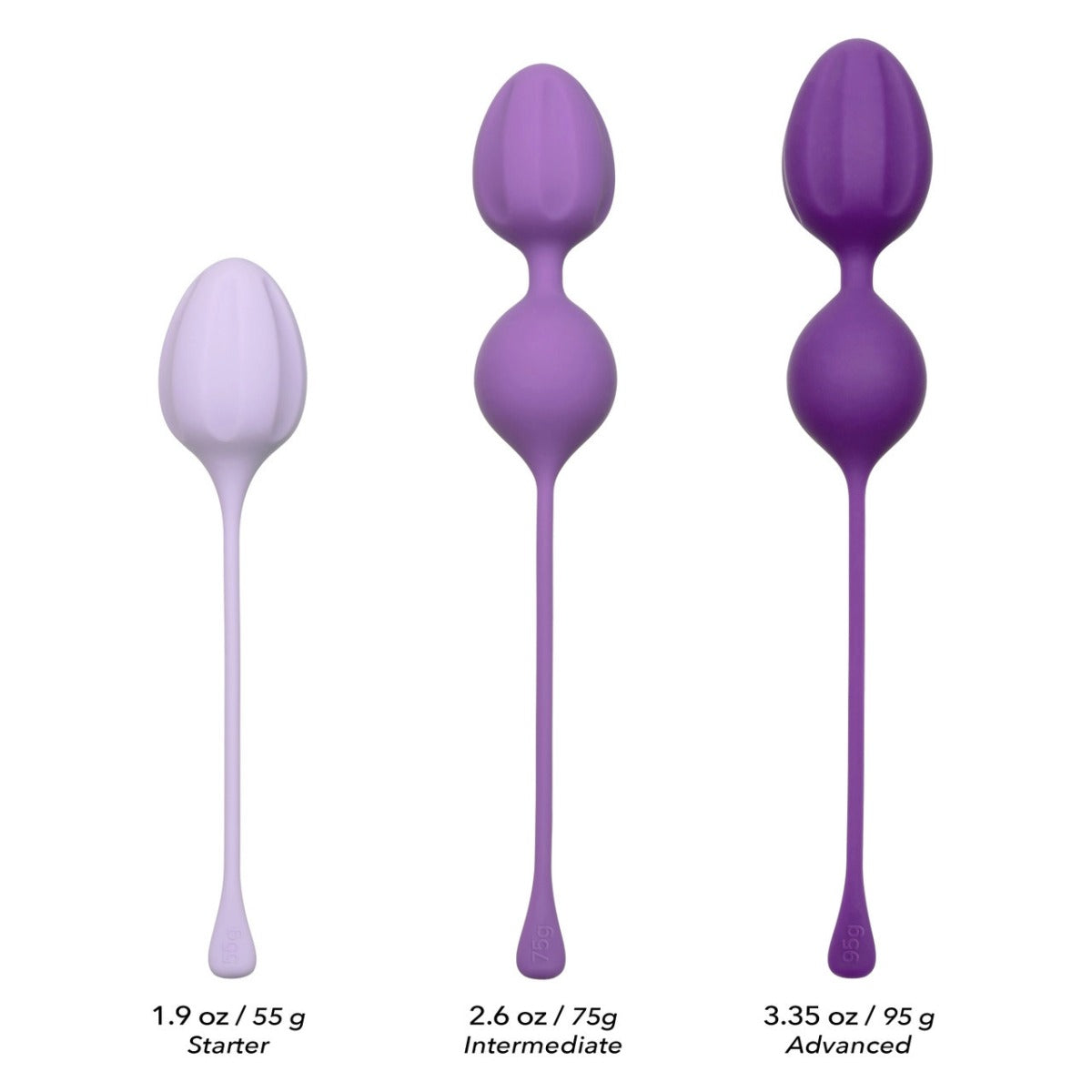 Kegel Exerciser 3Pcs Set  - Tighten & Tone - Purple Tighten & Tone - Boutique Séduction