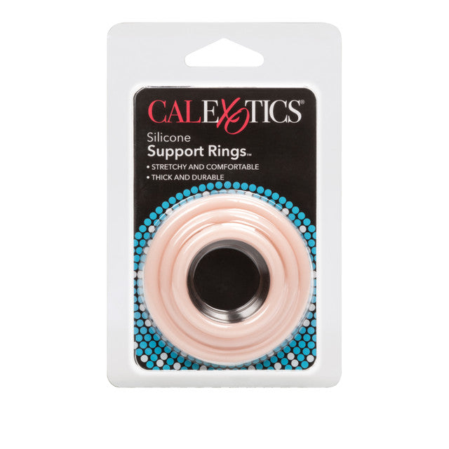 SILICONE SUPPORT RINGS Set of 3 Penis Rings - CALEXOTICS Calexotics - Boutique Séduction