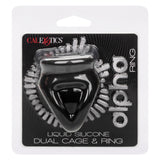Calexotics - Alpha Liquid Silicone Dual Cage & Ring - Boutique Séduction