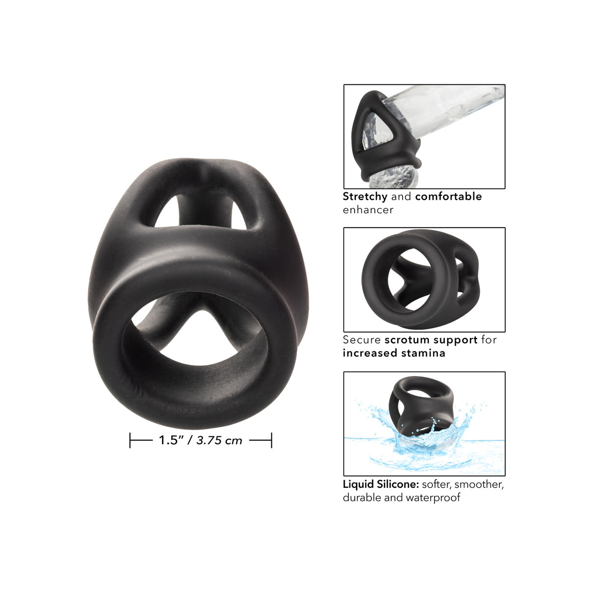 Alpha Liquid Silicone Dual Cage & Ring