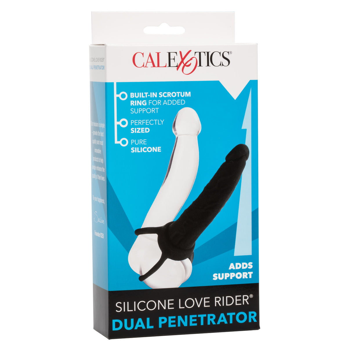 Calexotics - Silicone Love Rider Dual Penetrator - Boutique Séduction