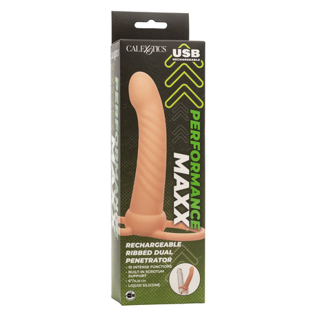 Performance Maxx - Rechargeable Ribbed Dual Penetrator - Boutique Séduction