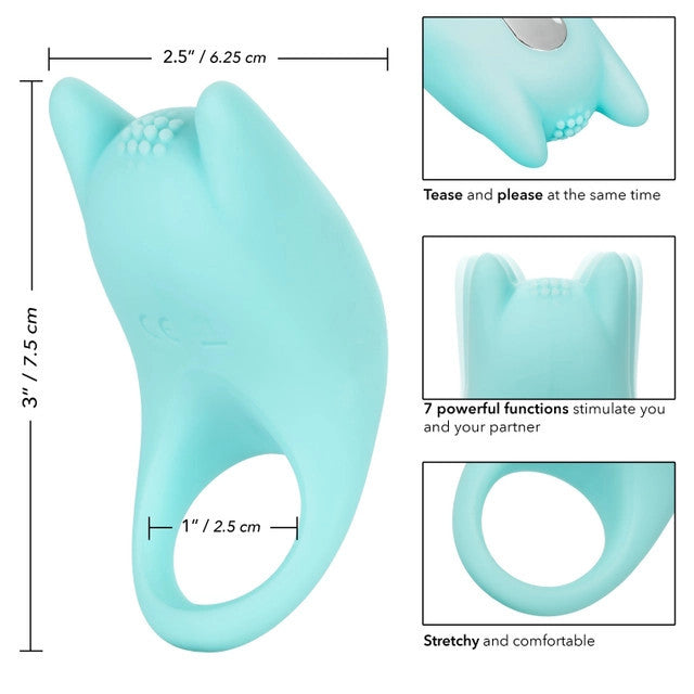 DUAL EXCITER ENHANCER Vibrating Cock Ring - CALEXOTICS Couple's Enhancers - Boutique Séduction