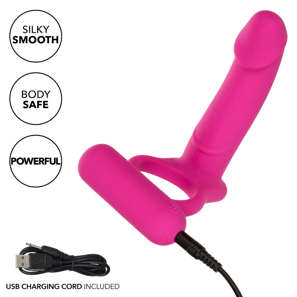 DOUBLE DIVER Silicone Rechargeable Cock-Ring - CALEXOTICS Couple's Enhancers - Boutique Séduction