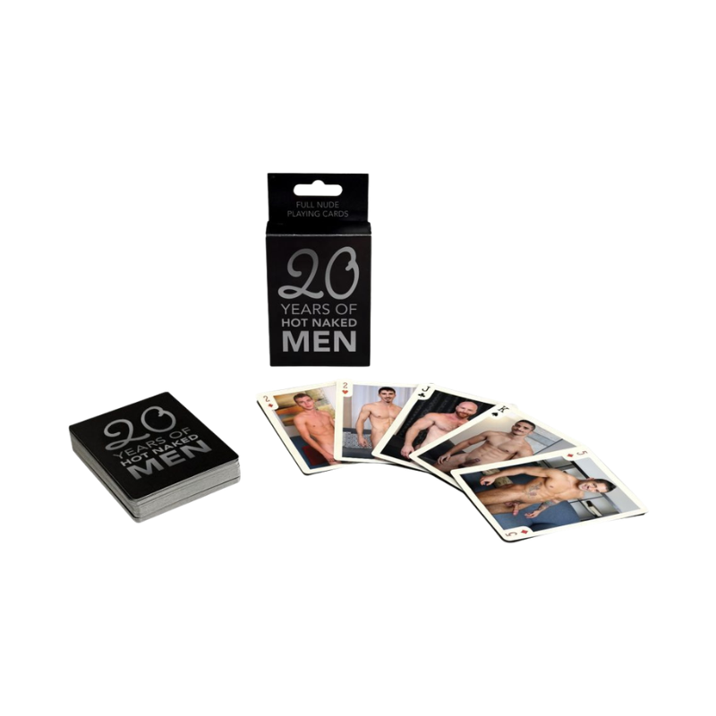 20 Years of Hot Naked Men Playing Cards