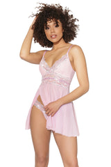 Rhinestone babydoll - Coquette Coquette International - Boutique Séduction