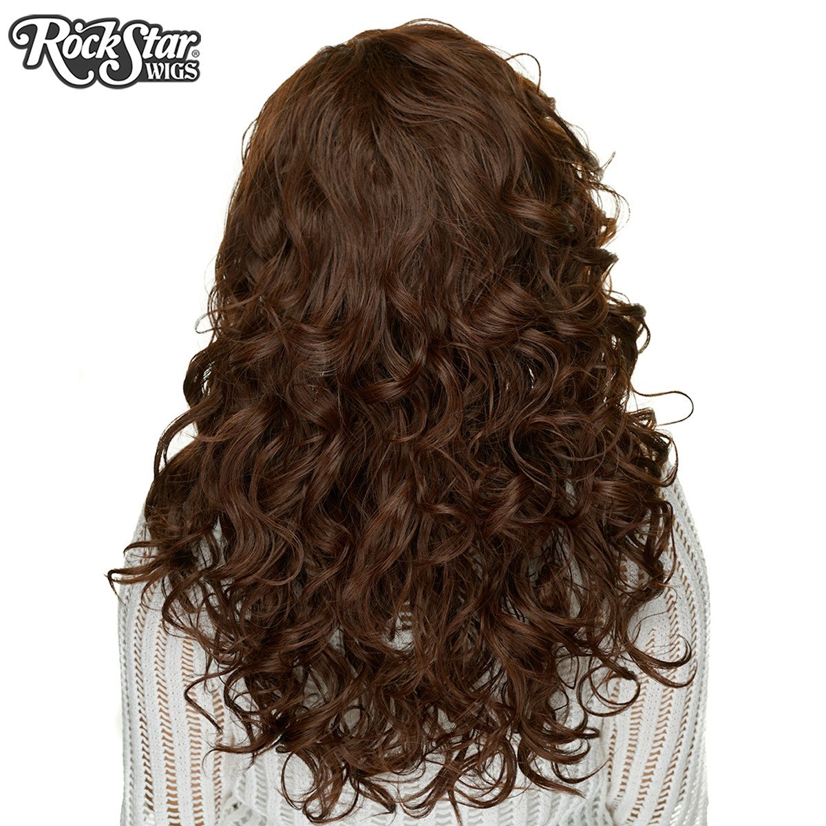 Long curly wig - Rockstar Wigs - Chocolate Brown Rockstar Wigs - Boutique Séduction