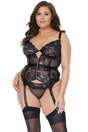 Floral Lace Bustier & Thong - COQUETTE Coquette International - Boutique Séduction