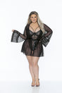 Mesh & Lace Robe Escante - Boutique Séduction