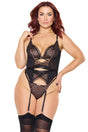 Coquette International - Feline Fatale Bustier & G-String - Boutique Séduction